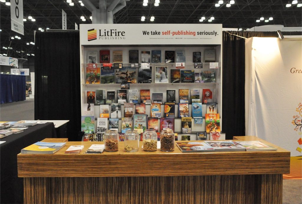 litfire booth at bookexpo america 2017